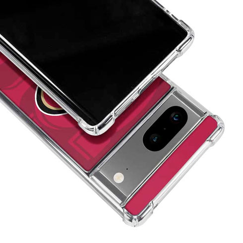 NFL San Francisco 49ers Double Vision Google Pixel 7a Clear Case